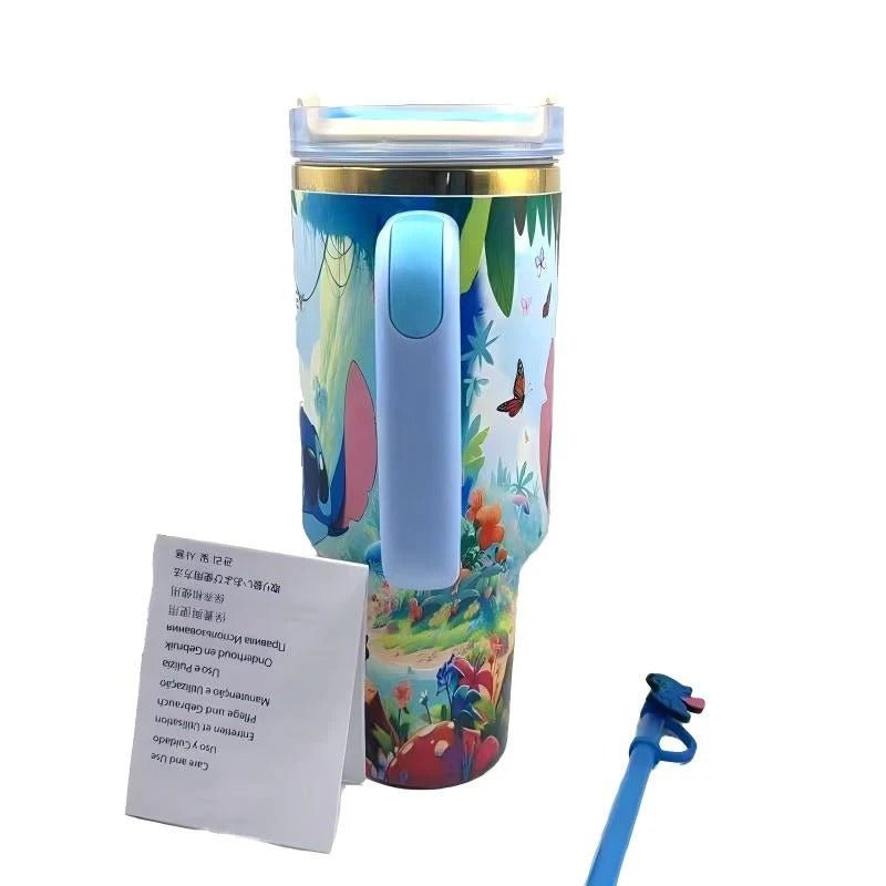 🔥40OZ Stitch Insulated Tumbler Gift Box Include Straw and Topper - Luxlany