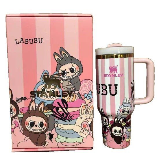 🔥Labubu Stripe Insulated Cup 40 OZ ✈️ Free Shipping STITCH - Luxlany