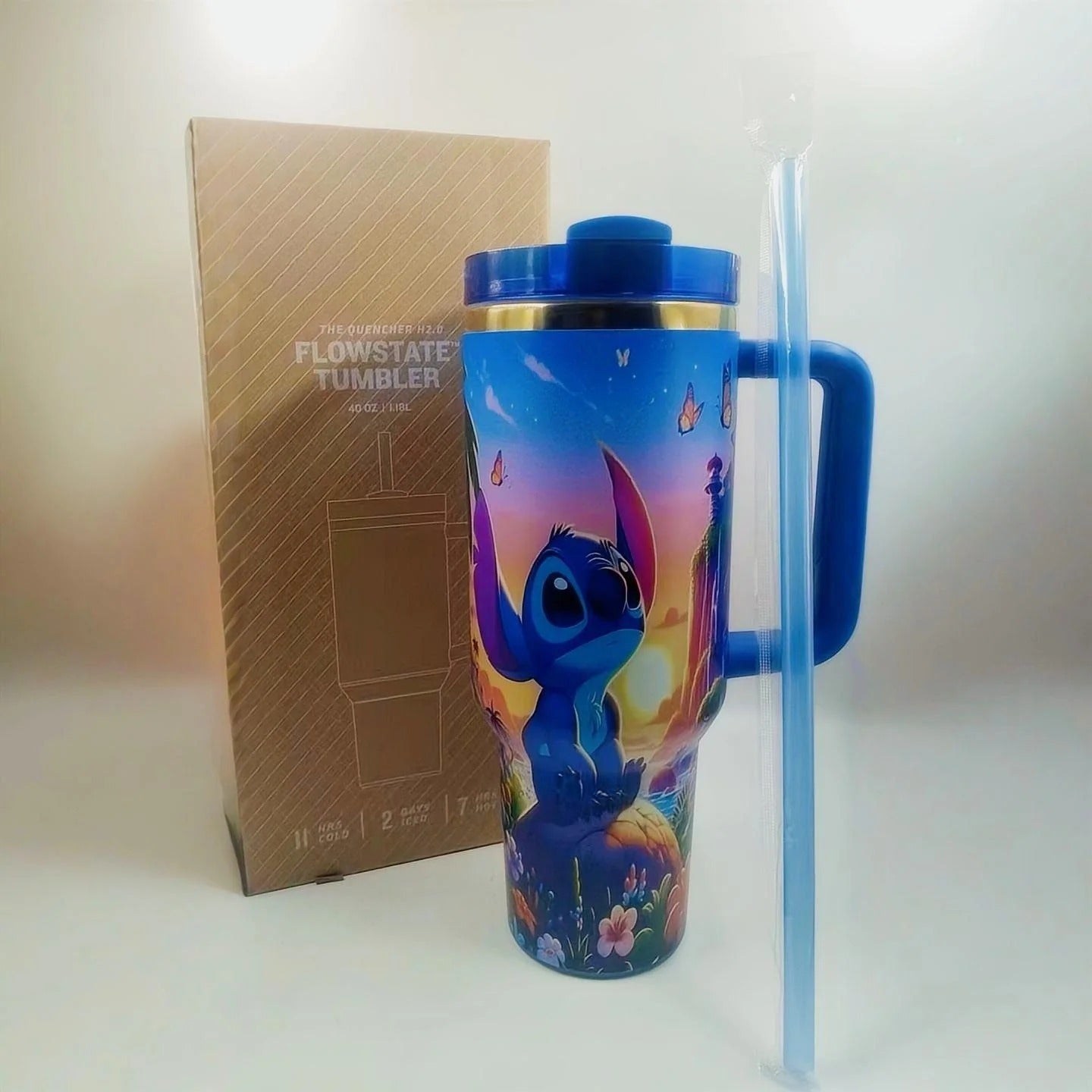 🔥Stitch Insulated Cup Gift Box 40OZ Include Straw and Topper - Luxlany