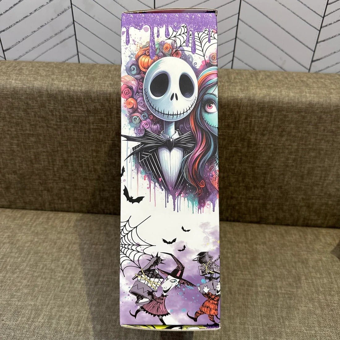 🔥40oz sally x jack Skellington Tumbler Noctilucent 🚚 Free shipping - Luxlany