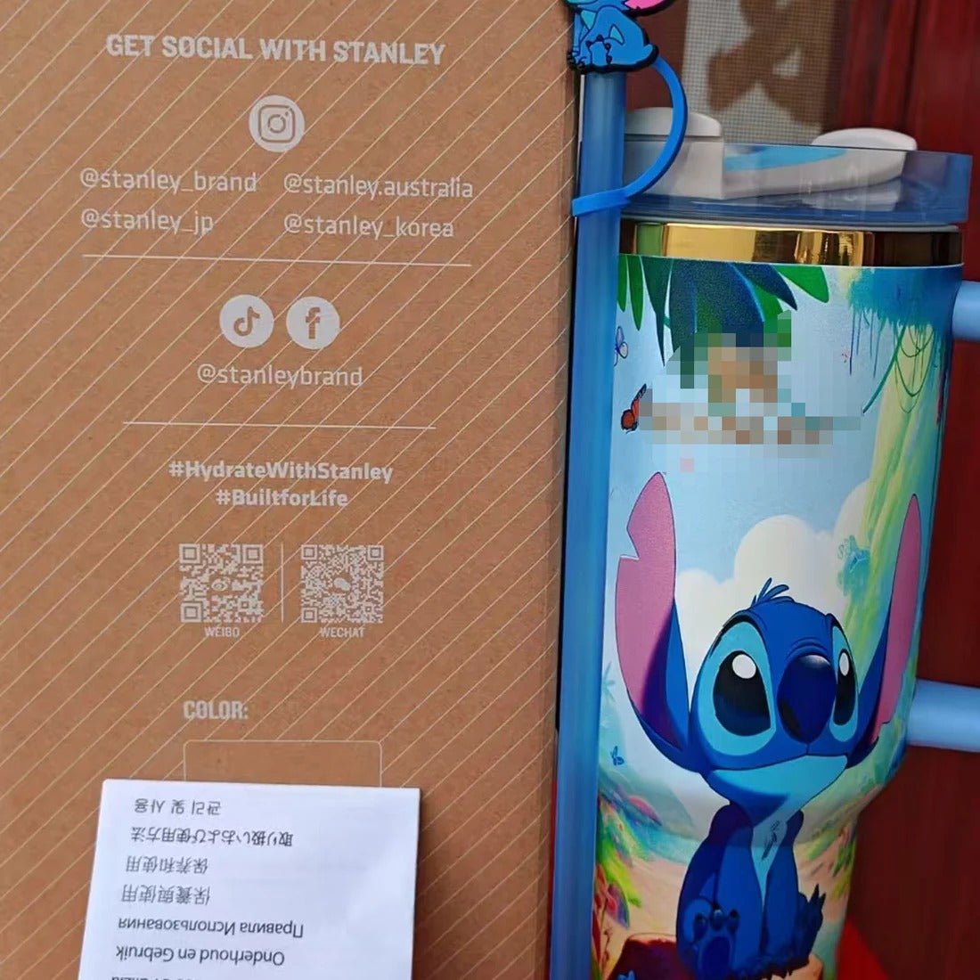🔥40OZ Stitch Insulated Tumbler Gift Box Include Straw and Topper - Luxlany
