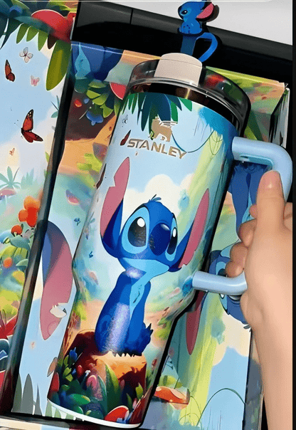 🔥40OZ Stitch Insulated Tumbler Gift Box Include Straw and Topper - Luxlany