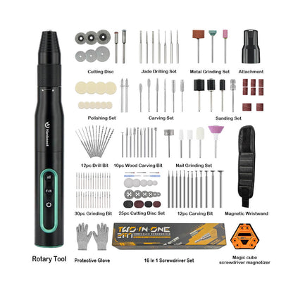 Hanboost® S2 Electric Cordless Rotary Tool Kits for DIY Maker & Craftsmen - niplicity