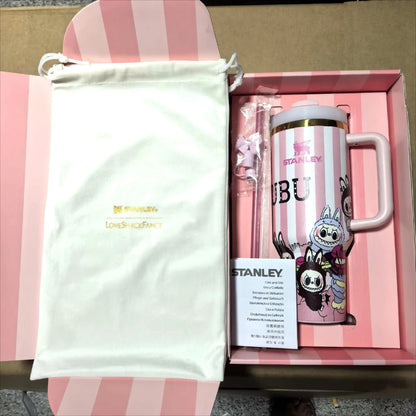 🔥Labubu Stripe Insulated Cup 40 OZ ✈️ Free Shipping STITCH - Luxlany